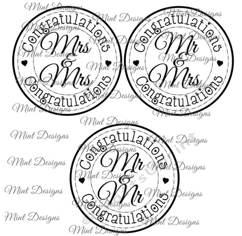 WEDDING digi stamp set