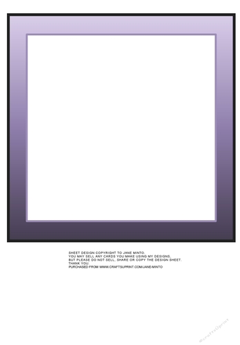 8X8 INSERT PURPLE BORDER