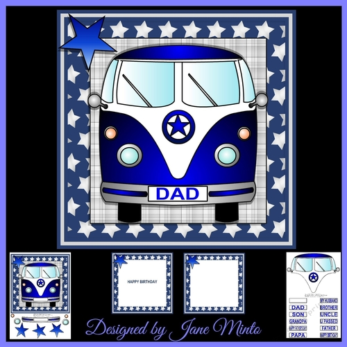 BLUE STAR CAMPER VAN 8X8 MINI KIT