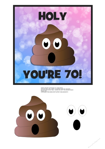 HOLY **** YOURE 70!  pink/blue