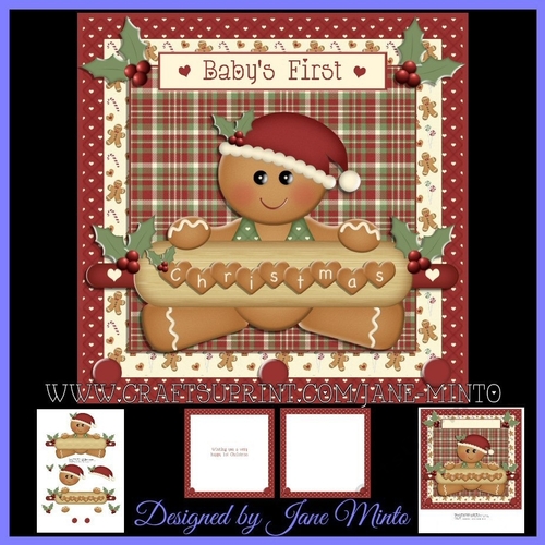 BABYS FIRST CHRISTMAS - GINGERBREAD BOY - MINI KIT