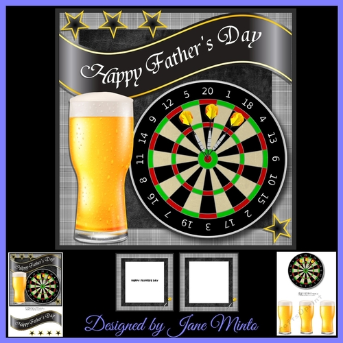 DARTBOARD & BEER Fathers day
