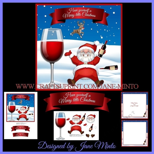 MERRY WINE SANTA 
