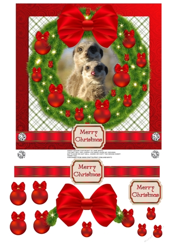 MEERKAT CHRISTMAS WREATH
