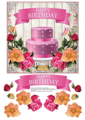 BIRTHDAY CAKE & FLOWERS