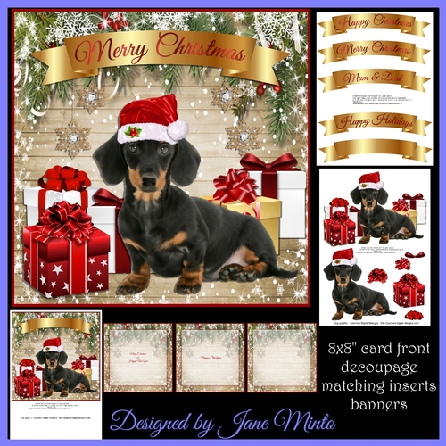 SANTA DACHSHUND 