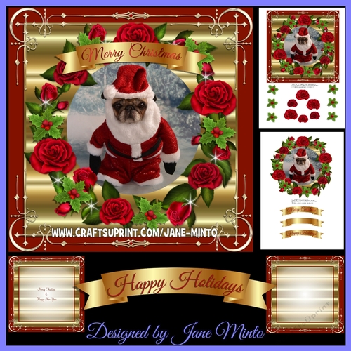 BAH HUMPUG! Santa Pug mini kit