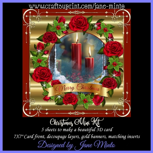 CHRISTMAS MINI KIT - CANDLES IN THE WINDOW