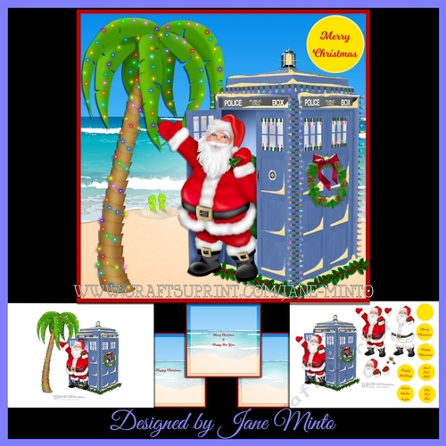 SANTA WHO ON THE BEACH - MINI KIT
