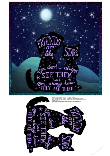 FRIENDS ARE LIKE STARS sheet 1