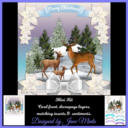 WINTER DEER SCENE 5 