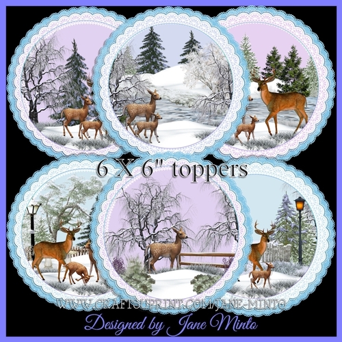 WINTER DEER TOPPERS 