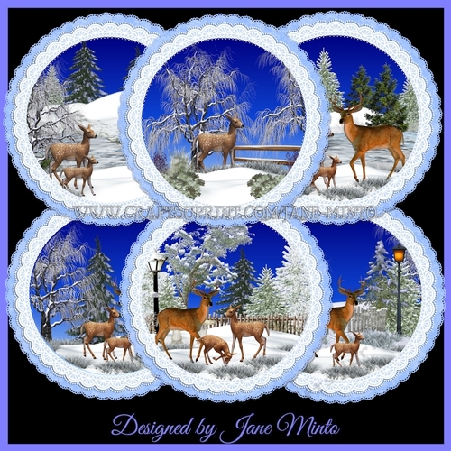 WINTER DEER TOPPERS 