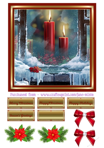 CHRISTMAS CANDLES SHEET 2