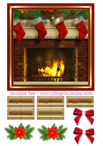 CHRISTMAS FIREPLACE 