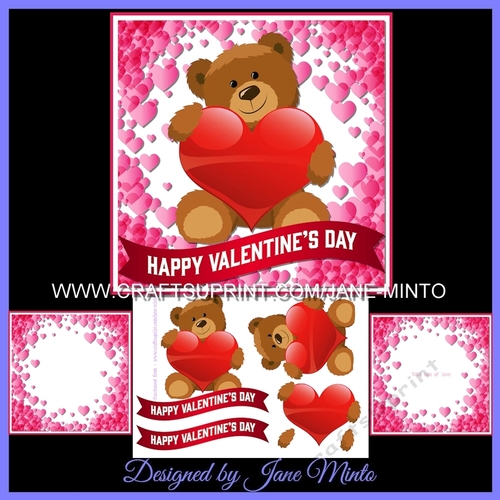 BEAR WITH HEART VALENTINES MINI KIT