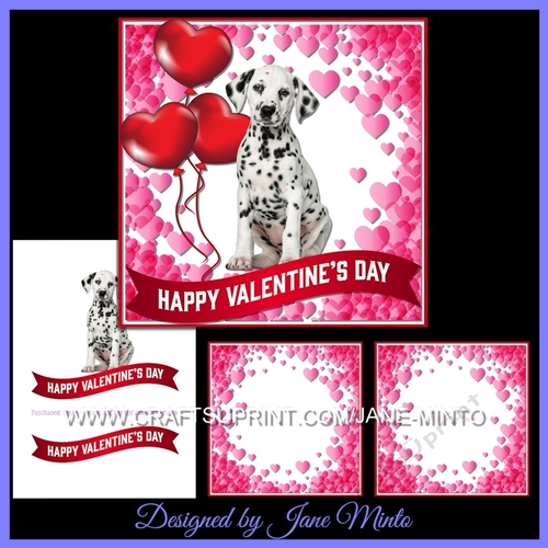 DALMATIAN PUPPY VALENTINES MINI KIT