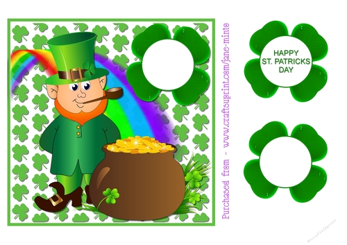 ST PATRICKS POT OF GOLD - TOPPER