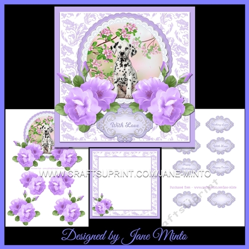 DALMATIAN & FLOWERS MINI KIT