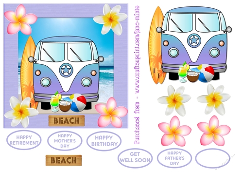 CAMPER AT THE BEACH