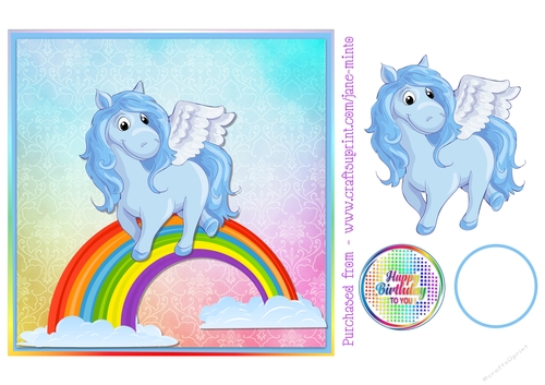 QUICK CARD SHEET - BLUE PEGASUS