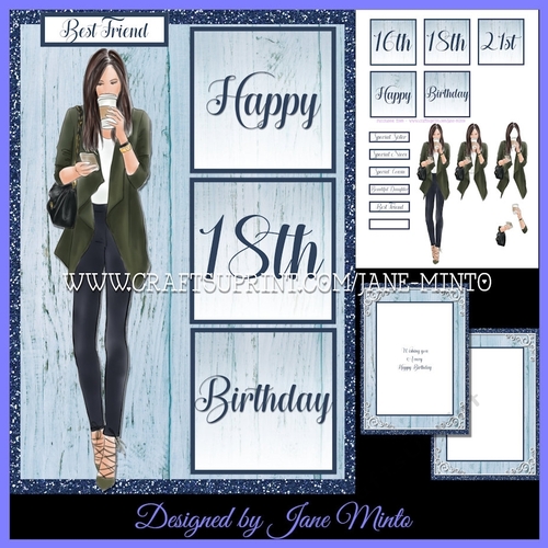 5x7 BIRTHDAY GIRL MINI KIT 3 