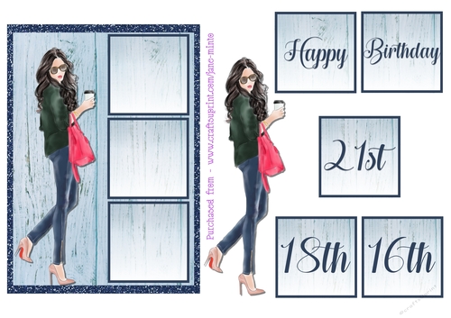 5x7 BIRTHDAY GIRL 1 