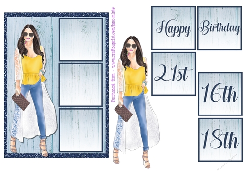 5x7 BIRTHDAY GIRL 2 