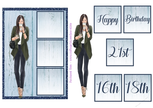 5x7 BIRTHDAY GIRL 3 