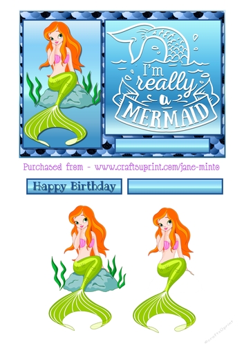 7x5 IM REALLY A MERMAID 