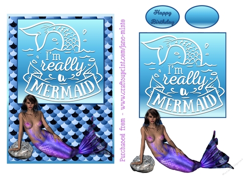 5x7 IM REALLY A MERMAID 