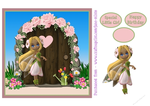 ROSE FAIRY DOOR QUICK CARD SHEET