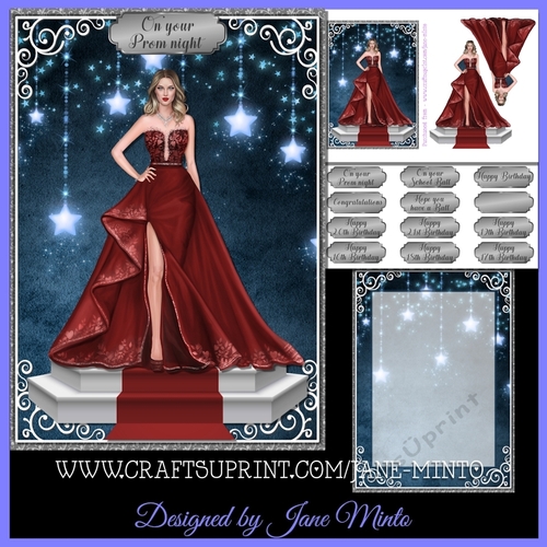 5x7 RED BALL DRESS MINI KIT