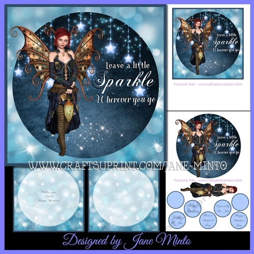 LEAVE A LITTLE SPARKLE FAIRY - MINI KIT in blue