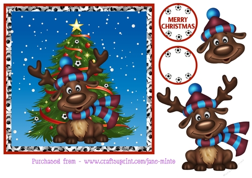 WEST HAM FOOTBALL REINDEER