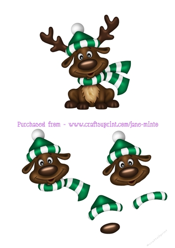 FOOTBALL FAN REINDEER sheet 2