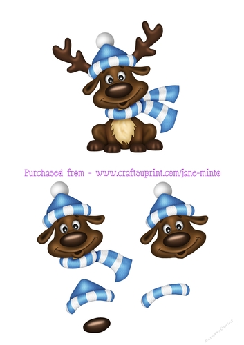 FOOTBALL FAN REINDEER sheet 3