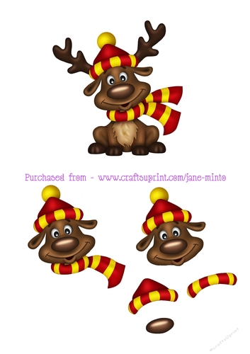 FOOTBALL FAN REINDEER sheet 4