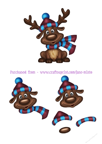 FOOTBALL FAN REINDEER sheet 5
