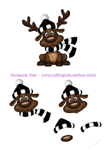 FOOTBALL FAN REINDEER sheet 6