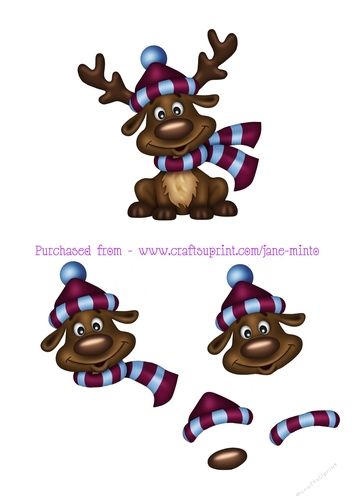 FOOTBALL FAN REINDEER sheet 9