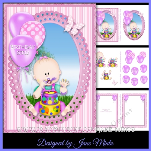 BIRTHDAY GIRL MINI KIT 5x7