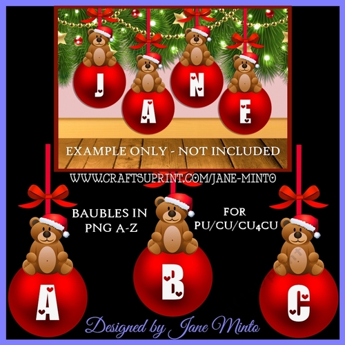 ALPHABET BAUBLES