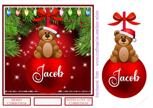 JACOB - CHRISTMAS BAUBLE 