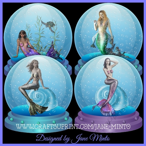 MERMAID WATER GLOBES 