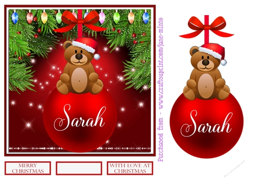 SARAH - CHRISTMAS BAUBLE 