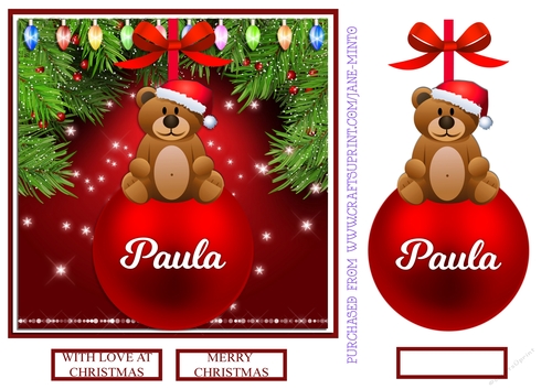 CHRISTMAS BAUBLE - PAULA