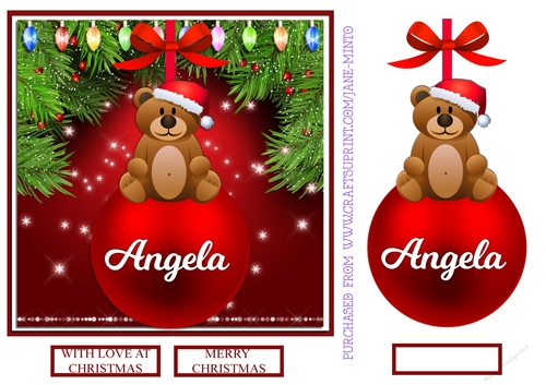 CHRISTMAS BAUBLE - ANGELA