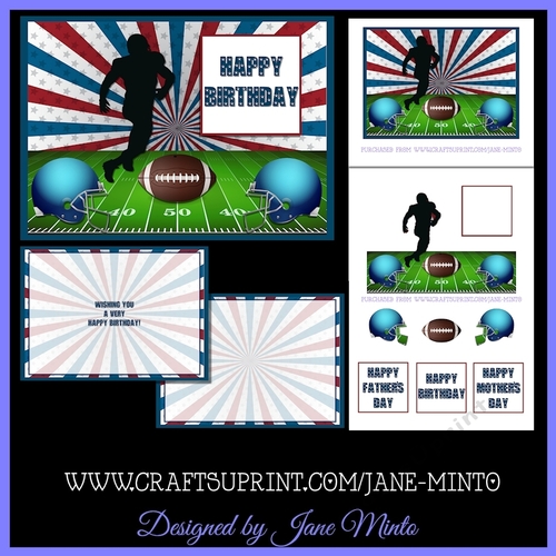 AMERICAN FOOTBALL 5X7 CARD KIT