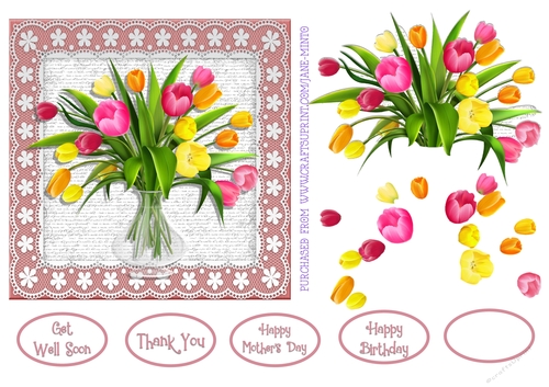 VASE OF TULIPS